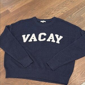 X Supply Navy Blue 'VACAY' Sweater